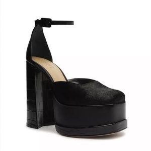 SCHUTZ LUANN PUMPS, BLACK, SIZE 10